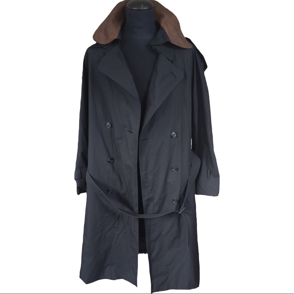 London Fog Black Trench Coat